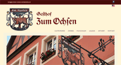 Desktop Screenshot of gasthof-ochsen-rothenburg.de