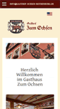 Mobile Screenshot of gasthof-ochsen-rothenburg.de